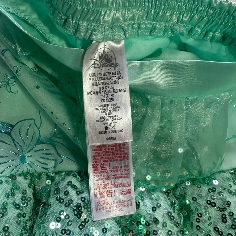 DISNEY Princess Ariel Little Mermaid Girls Strapless Costume Dress Size 7/8 - Picture 3 of 6